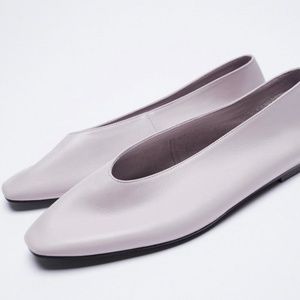ZARA - Leather Ballet Flats